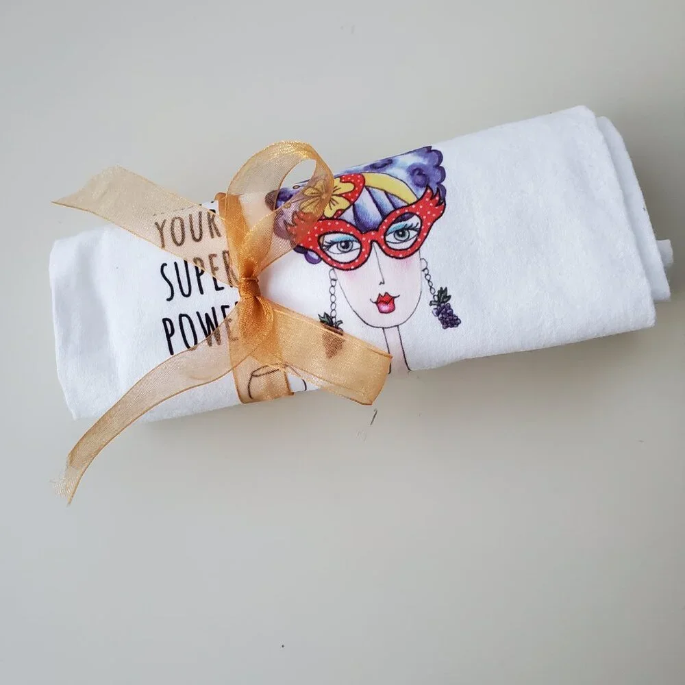 Designer tea towel